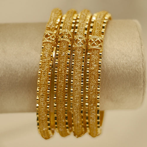 Thessaly Indian Chori Bangles – Golden - Sawa Doh