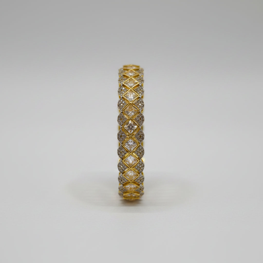 Xylia Pakistani Gold 24K Bangle – Green
