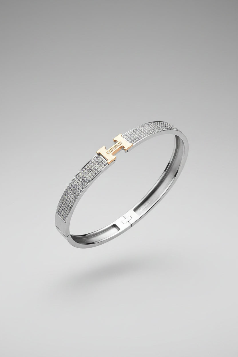 Indigo Stainless Steel Bracelet – Silver