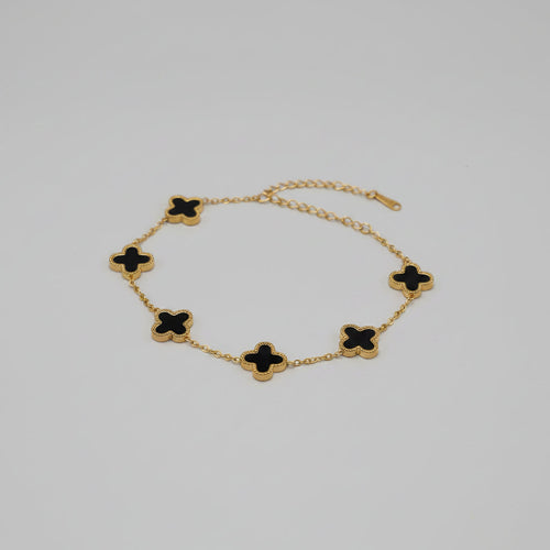 Ondine Stainless Steel Bracelet – Gold Black