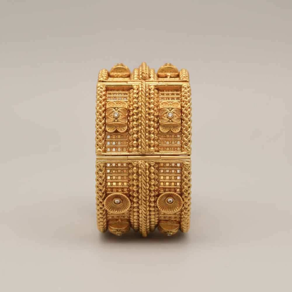 Sage Rajwari Bangles – Sawa Do/ Dhai (adjustable)