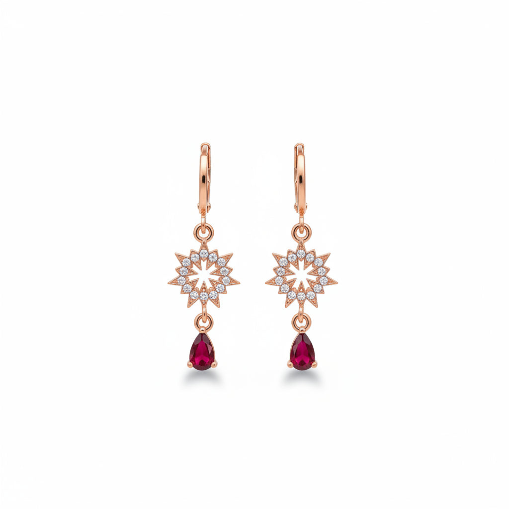 Dusk China Gold 24K Earrings