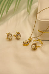 Locket Set Pakistani Gold Plated 24k