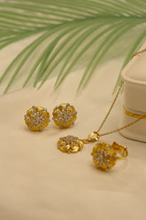 Locket Set Pakistani Gold Plated 24k