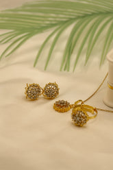 Locket Set Pakistani Gold Plated 24k