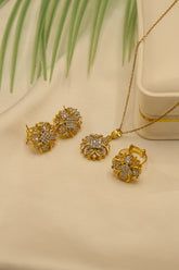 Locket Set Pakistani Gold Plated 24k