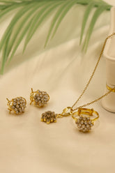 Locket Set Pakistani Gold Plated 24k