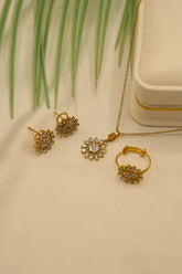 Locket Set Pakistani Gold Plated 24k