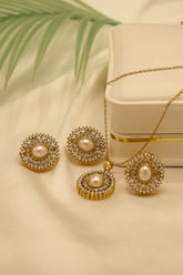 Locket Set Pakistani Gold Plated 24k