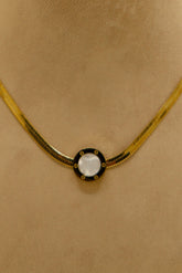 Necklace Set – Elegant Gold White Finish
