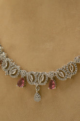 Necklace Set – Elegant Silver Finish