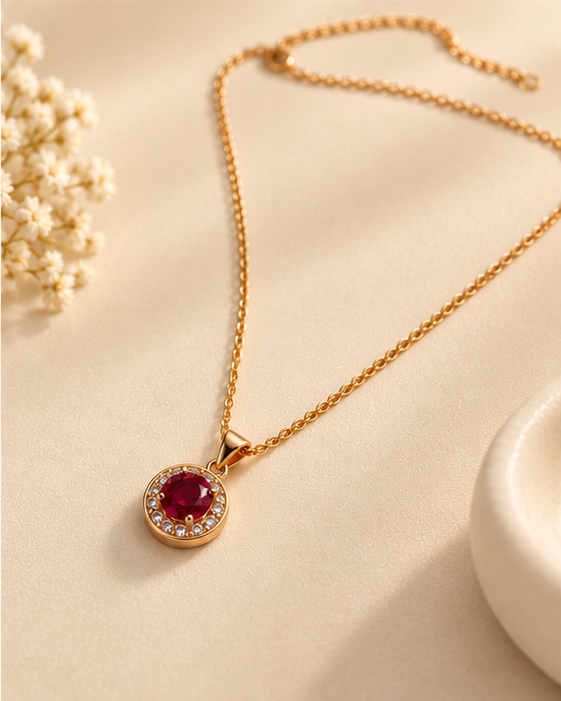 Bexley Pendant — Red — PCG-0022, photo 1