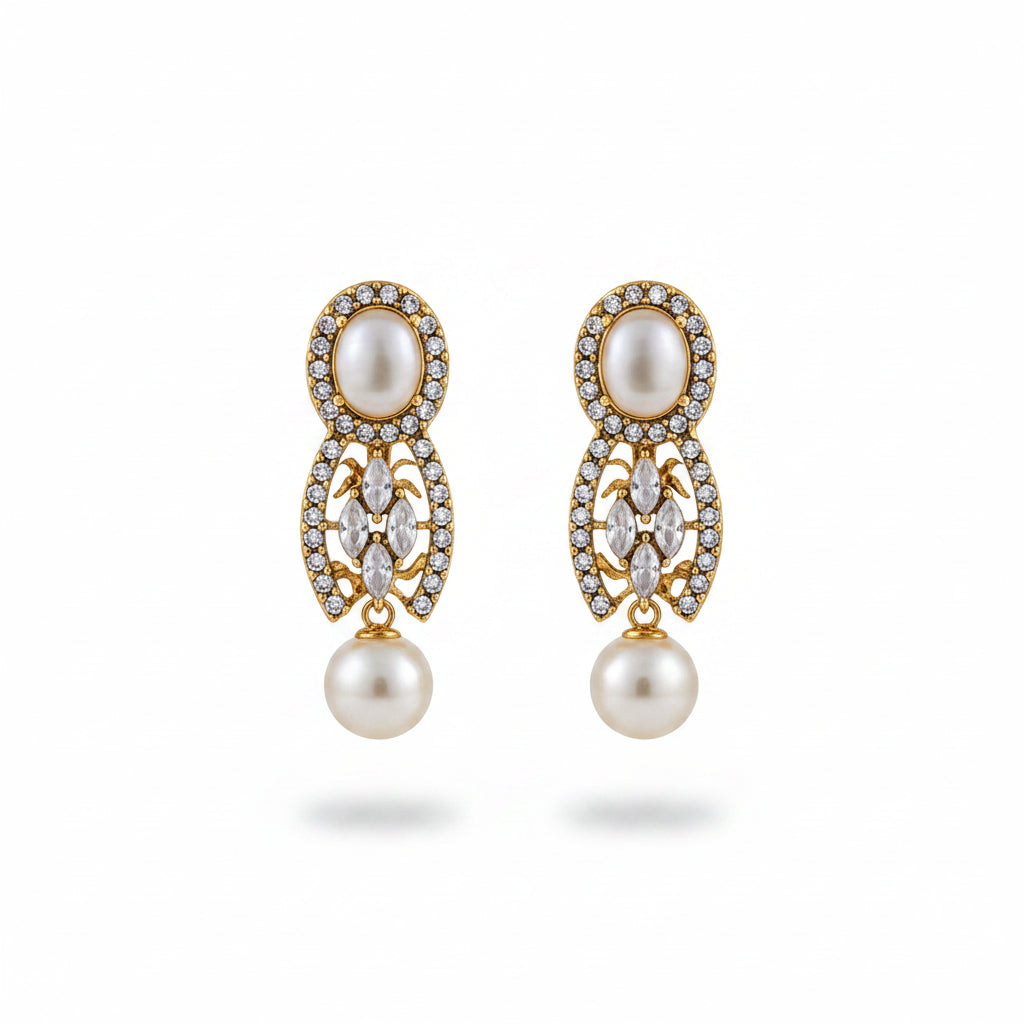 Velvet Pakistani Gold-Plated 24K Earrings
