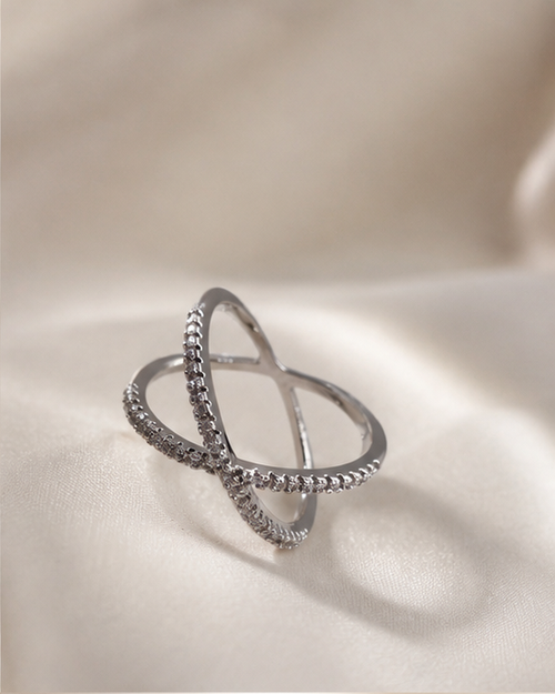 Rosemere Ring – Silver White / Adjustable