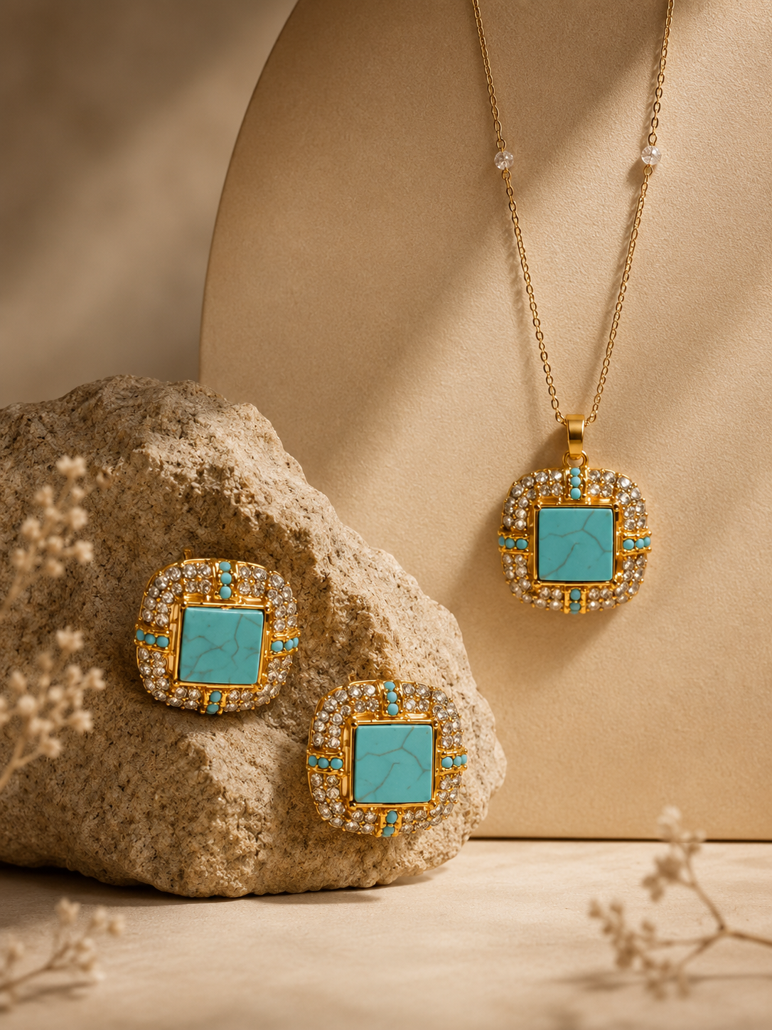 Jocelyn Gold-Plated Pakistani Locket Set