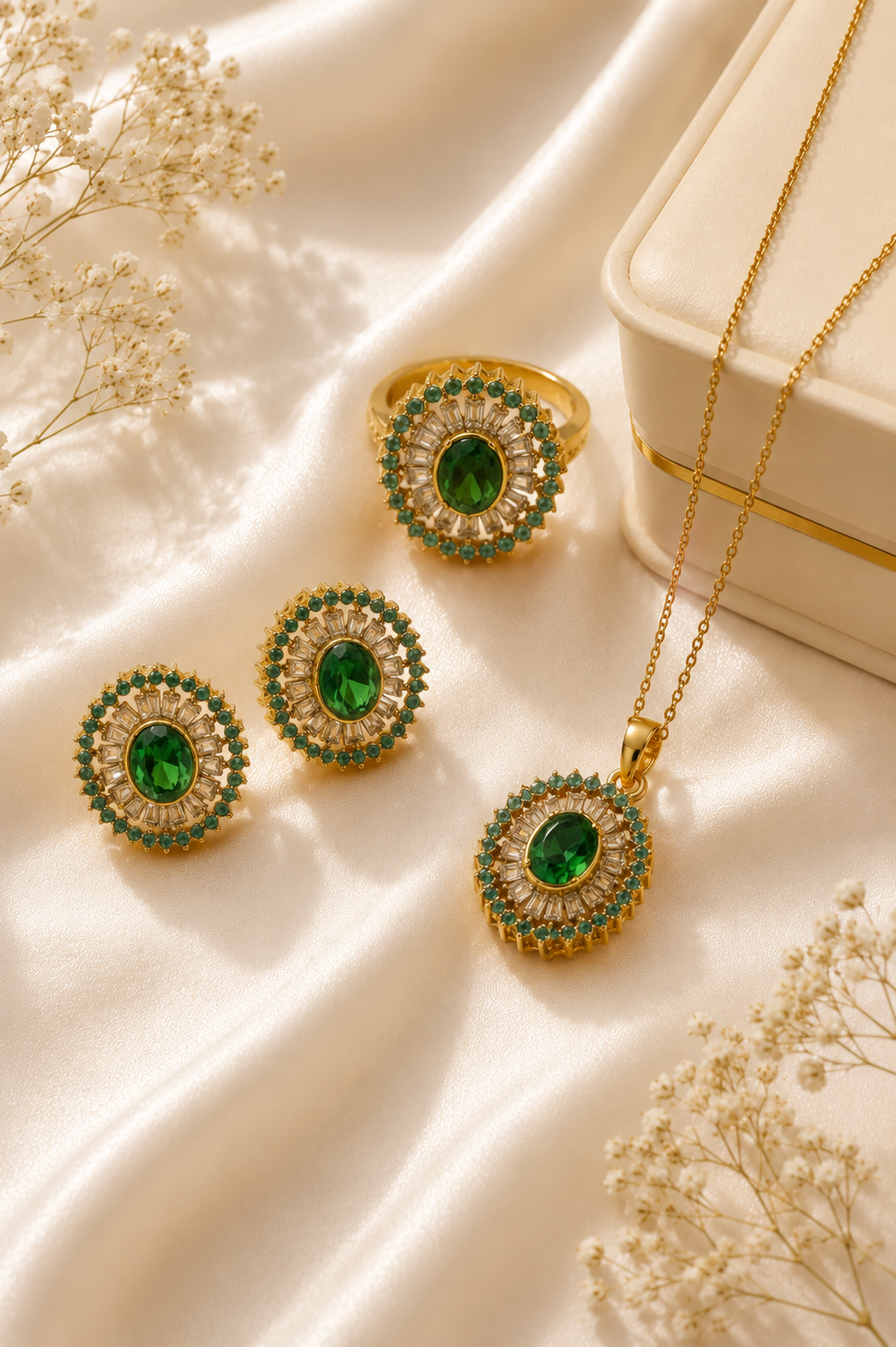 Ursuline Gold-Plated Pakistani Locket Set