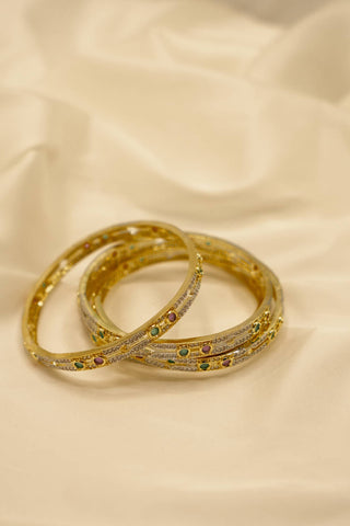 Bangles American Diamonds - Gold