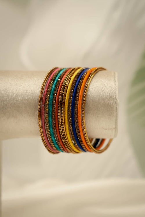 Filigree Indian Chori Bangles – Mutli Gold - Dhai