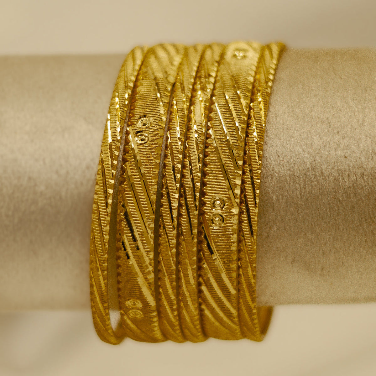 Fiora Indian Chori Bangles – Golden - Poonay Teen