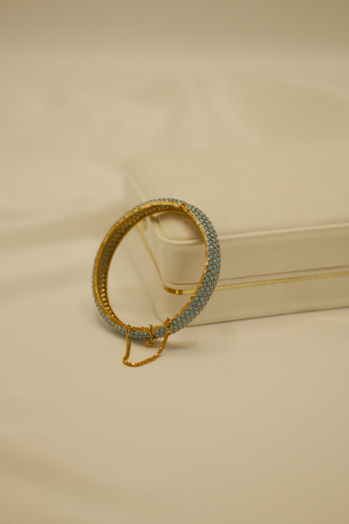 Bloom Pakistani Gold 24K Bangle - Ferozi, view 1