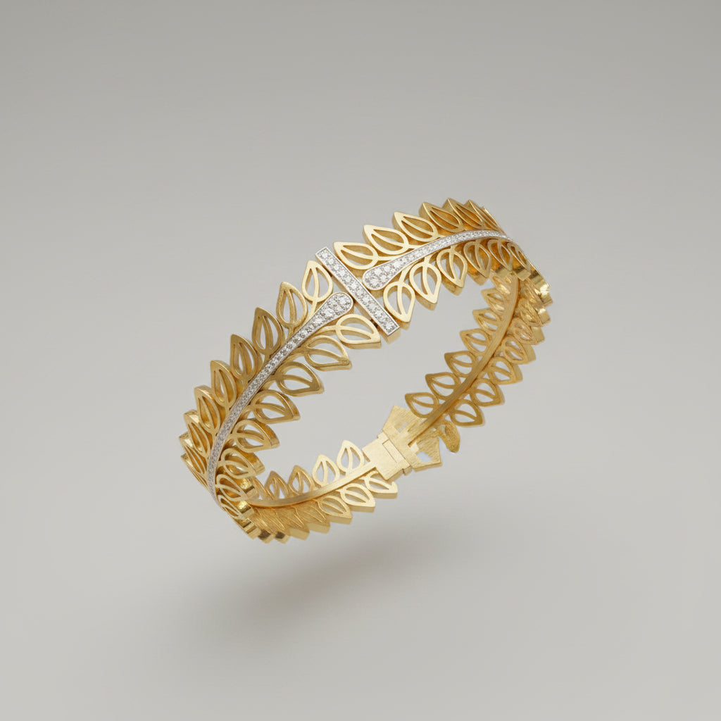 Elowen Stainless Steel Bracelet – Golden