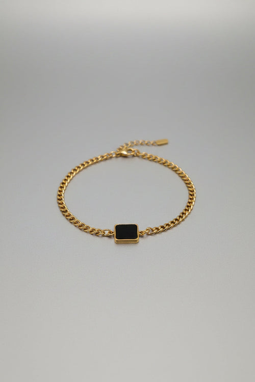 Cascade Stainless Steel Bracelet – Golden White