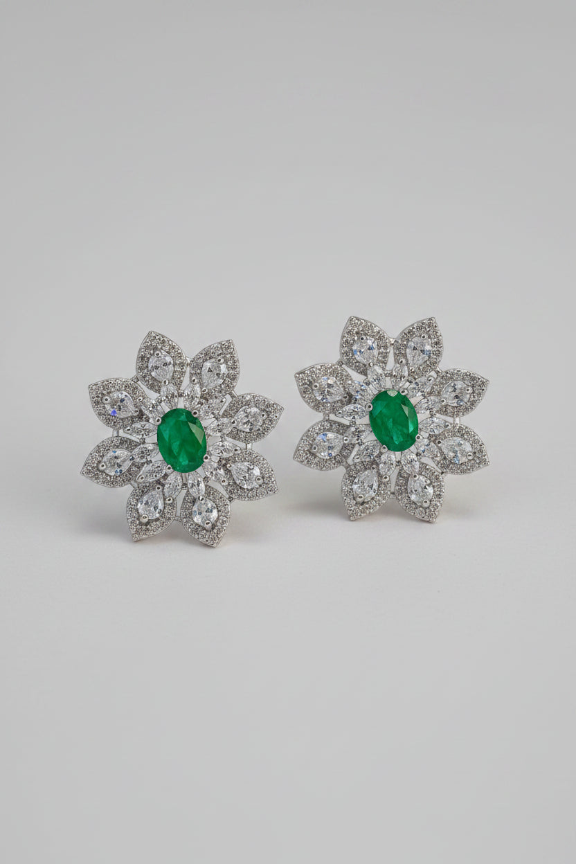 Quartz American Diamond Earrings
