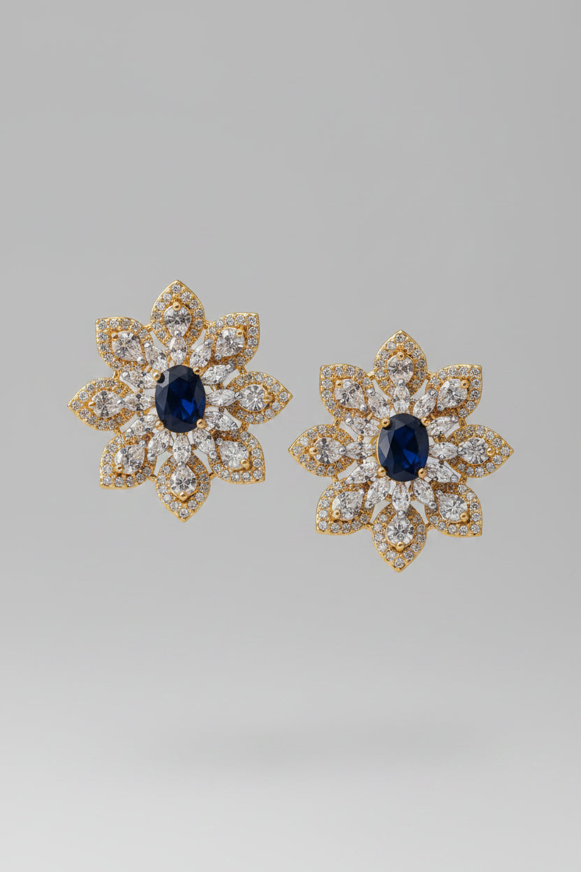 Perdita American Diamond Earrings – Pink