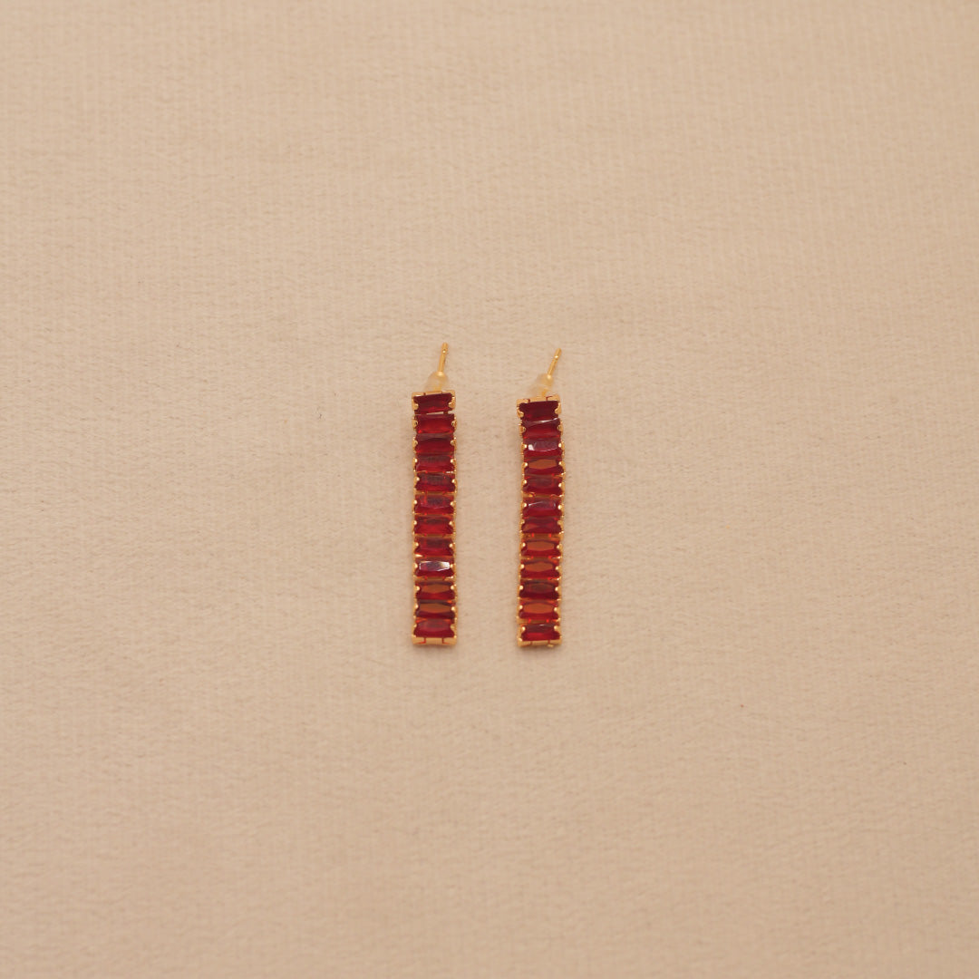 Quill China Gold 24K Earrings