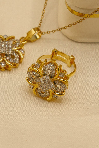 Locket Set Pakistani Gold Plated 24k