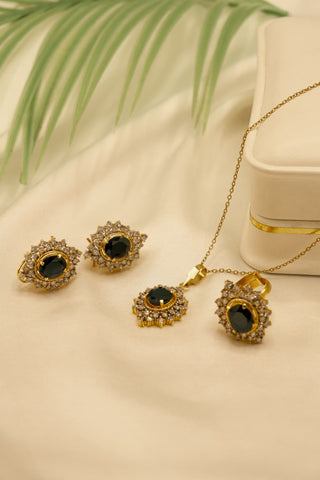 Locket Set Pakistani Gold Plated 24k