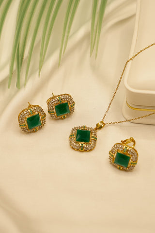 Locket Set Pakistani Gold Plated 24k
