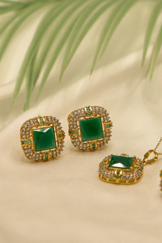 Locket Set Pakistani Gold Plated 24k