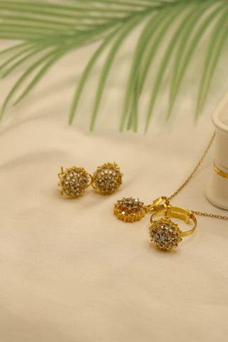 Locket Set Pakistani Gold Plated 24k