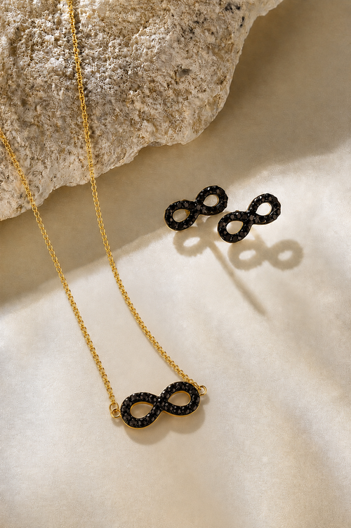 Uma Necklace – Golden Black