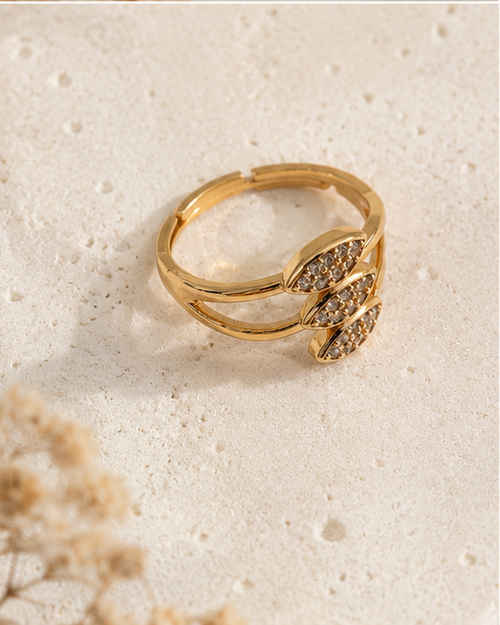 Tulipa Ring – Golden / Adjustable