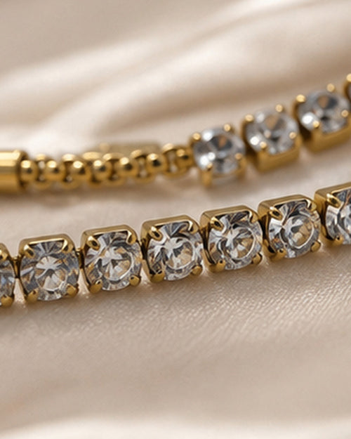 Marigold Stainless Steel Bracelet – Golden White / Standard